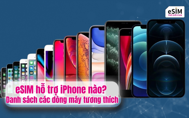 eSIM hỗ trợ iPhone nào? Danh sách các dòng máy tương thích